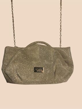 Jewel Badgley Mischka Sparkling Gold Mini Top-Handle Bag